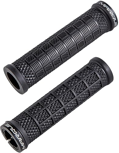 Wlehome Grapple Mountain Bike Handlebar Grips – Single Lock-On Ring MTB and BMX Bicycle Handle Bar with Non-Slip Grip