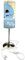 CreaDesign TI-1106-38 Monster hellblau Nachttischlampe Kinderzimmer mit Namen, Kinder Tischlampe/Schlummerlicht mit Schalter für Steckdose, E14, 38 cm hoch