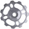 Umwerfer-Umlenkrolle, Aluminium-abgedichtete Lager-Stützräder Teile Umwerfer-Umlenkrolle Scram-Teile für Fahrräder(Titanfarbe) Fahrräder und Ersatzteile