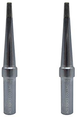 ETL Lange Meißel-Schraubendreher Lötspitze 0,0787 Zoll / 2 mm für WESD50 WES50 WESD51 WES51 PES50 LR20 PES51 LR21 WE1010NA (WE1010EU WE1010EDU) WE10 WECP Lötkolben Tipps (2)