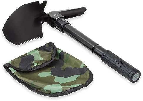 Blanko Klappspaten, 300 mm, mit Transporthülle, Schwarz, 207755