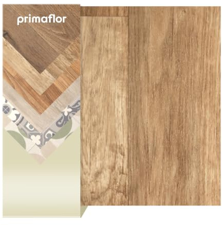 Primaflor PVC Boden Tacuto | Eiche Chalet | 200x800 cm | Textilrücken, R10 und 2,5 mm Gesamthöhe; für Fußbodenheizung sowie Wohn-, Büro- und Feuchträume geeignet
