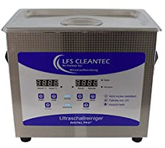 LFS CLEANTEC Ultraschallreiniger Digital Pro DP-020S - 3,2L digitales Ultraschallreinigungsgerät mit Degas Funktion und Semiwave Modus