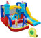 Outsunny 4 in 1 Kids Bouncy Castle Large Sailboat Style Inflatable House Slide Trampoline Water Pool Climbing Wall with Blower Carrybag for Kids Age 3-8, 2.65 x 2.6 x 2m