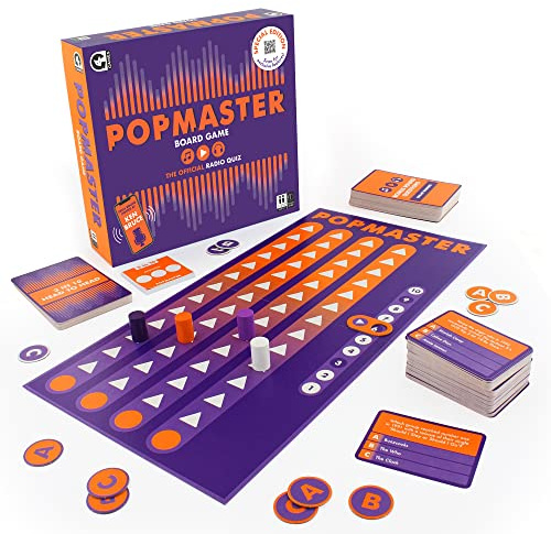 Ginger Fox Official PopMaster Board Game Age 14+ | Special Edition | Based on the Fun Weekday Greatest Hits Radio Quiz | Includes The Iconic 3-in-10 Questions