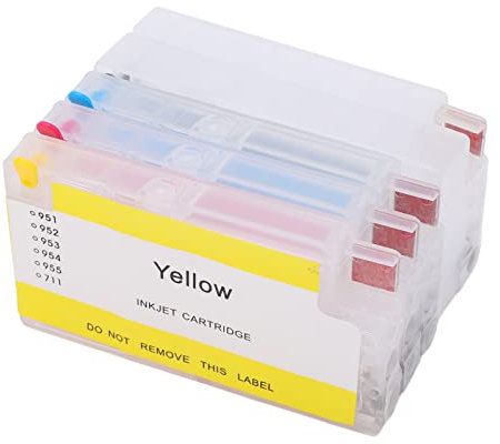 Kompatibler Tintenpatronenersatz für HP 952 953 954 955 All In One Drucker, Genaue Kartenposition, Reibungslose Tintenausgabe, 4 Farben Druckerpatrone mit Großer Kapazität
