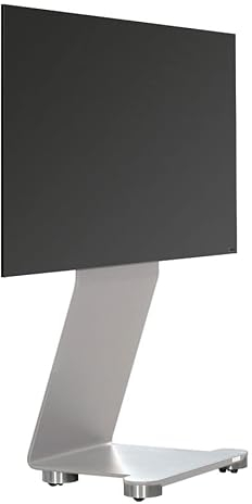 Wissmann Designer TV-Halter Swing Art 120-ST inkl Rollen (Silber) Silber für TV 40“-65“