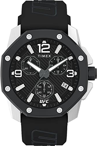 Timex Herren Chronograph Uhr mit Gummiband Icon