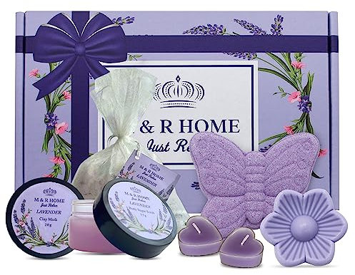 Birthday Lavender Pamper Gifts for Women – Relaxation Spa Hampers, Thinking of You Gifts, Self Care Package, Mother’s Day Gift – Thank You Gift, Get Well Soon Hamper, Spa Gift Set, Friend Gift
