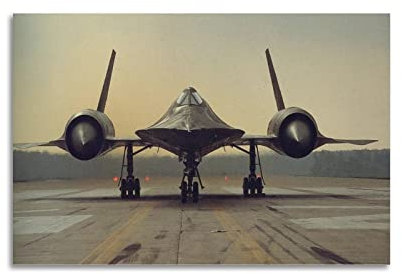 YIBIN Luftfahrt-Poster Lockheed SR-71 Amsel-Poster, dekoratives Gemälde, Leinwand, Wandposter und Kunstbild, modernes Familien-Schlafzimmer, Dekor-Poster, 20 x 30 cm