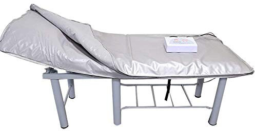 Silver Far Infrared Sauna Blanket Body Shaper Perte de Poids Sauna Minceur Couverture Detox Therapy Machine pour Personal Spa 2 Zone (A)