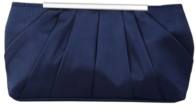 Fililogor Pochette da Donna in Raso, Borsa Elegante a Pieghe, Pochette da Sera Borsa da Ballo per Rose, Serate, Feste, Matrimonio