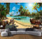 XLMING Fonds D’Écran Moderne Enchanté Pirates Treasure Island Paysage Fond D’Écran Murale Papier Peint 3D Salon Tv Salle De Séjour Chambre À Coucher Mural Enfant-400cm×280cm