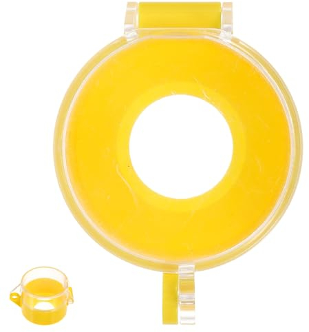iplusmile Abschließbarer Schalterschutz: Not Aus Schalter Abdeckung Rund Transparenter Drucktastenschalter Schutz für Elektrische Geräte,7 X 4.5 cm