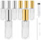 Bohoray 8Pcs Empty Glass Perfume Atomiser, Clear Glass Atomiser Spray Bottles, Refillable Spray Perfume Bottles Fine Mist Cosmetic Container for Travel and Daily Use (10ML)