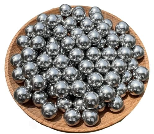 100 Stück .43 Cal Paintballs Munition, 0,43 Kaliber Vollaluminium Paintballs Waffen, 1,8 Gramm, Selbstverteidigungsbälle Anzug für Umarex PPQ, TPM1, TPM2, T4E, HK 416D, Gen5, RAM,