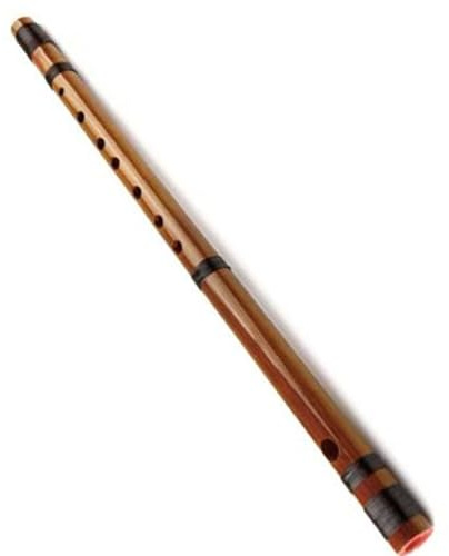 Flûte de bambou japonaise 8 Hon, Instrument de musique bicolore, Instrument à vent en bois fait à la main Performance Professionnelle Flûte De Bambou (Color : Brown)