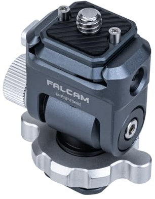FALCAM Supporto per monitor da campo F22, regolazione dell'angolo di 180 ° e 360 °, smorzamento, modalità clic e blocco - 2541
