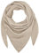 TMK Weiches und leichtes Unisex-Dreieckstuch aus 100% Baumwolle cod.9485 (Einzigartige Farbe, Beige)