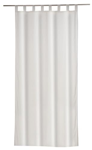 Home4You Schlaufenschal - Beige - 140 x 245 cm - Polyester - mit Streifen
