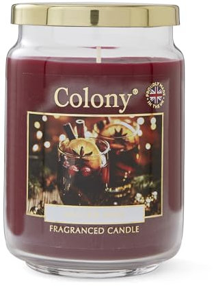 Colony Mulled Wine Large Jar, Up to 100hrs, Burgundy