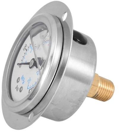 BELLIFFY Wasserdruck Messgerät Manometer Flüssigkeitsdruckmessgerät Druckmesser Flanschmanometer Druckmesswerkzeug Industrielle Anwendungen