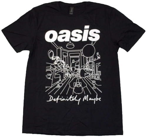 Oasis Definitely Maybe Line Drawing T Shirt S