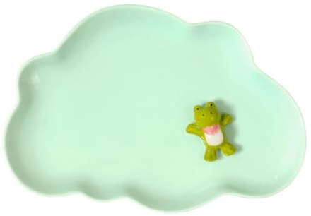 Médard de Noblat Flacher Teller – Durchmesser 19,7 cm – Miam – Steingut – einzeln verkauft – Türkis