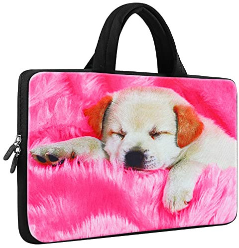 Mibbxea Funda para ordenador portátil de 11,6 a 12 pulgadas, funda de transporte para ordenador Chromebook Ultrabook, bolsa de viaje de neopreno, maletín para netbook con asa para Dell HP Lenovo ASUS