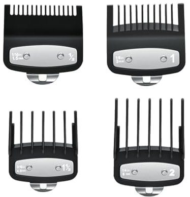 4 Stück Haarschneidemaschine Aufsätze für Wahl,Haarschneider Führungskämme,Bartschneider Aufsteckkamm Set,Magic Clip Trimmer Rasierer