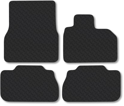 Compatible with Rubber Car Mats for BMW iX1 (2021+) 5mm | Heavy Duty Rubber Tailored Fit Floor Mats Full Coverage Durable Waterproof Accessories Easy Clean Anti Slip Made in the UK