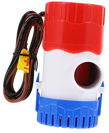 SUPVOX Pompe Submersible Pour Aquarium 1 100 gph Pompe De Cale Pour Yacht Bateau Camping-car Eau Silencieuse