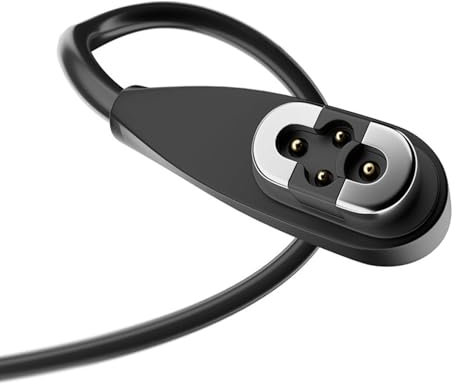 Zunetsutock Cargador USB para audífonos, cable cargador magnético - cargador USB para auriculares con interfaz de 4 pines | Auriculares abiertos de carga rápida para el hogar, viajes, escuela