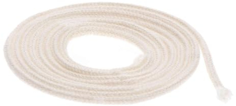 NKlaus Runddocht aus Baumwolle, saugstark, Ø 1,5mm, Länge 3m, Menge 1 Stück | Für kleine Öllampen, schmale Kerzen oder feine DIY-Projekte