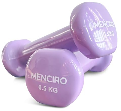 MENCIRO Hanteln 2er Set für Männer und Frauen, 0.5KG Kurzhanteln Gewichte für Zuhause Fitnessstudio und Krafttraining