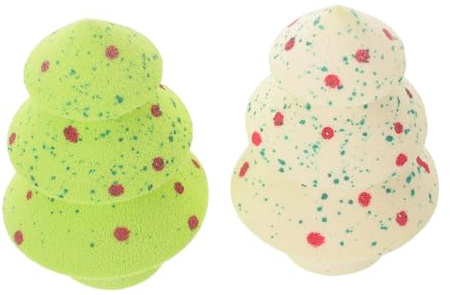 CALLARON Weihnachtsbaumförmiger Make-up-schwamm für Puder und Flüssiges Gesichts-make-up Weich Dehnbar Festliches Design für Make-up-auftragen