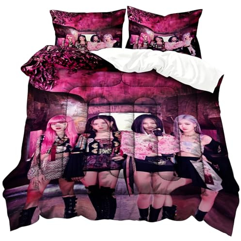 WlsqDE Anime Bettwäsche, Anime Bettwäsche 135x200 | Bettwäsche-Sets, enthalten Steppdecke, Kissenbezug 50X75cm 2 Teilig, Anime Bedding für Fans