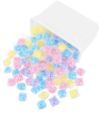 SOPOTUTU 100 Stück Wäscheduftkapseln Waschmaschine Duftperlen Weichspüler Beads Schonend Rückstandsfrei Für Handwäsche Maschine Frische Duft Booster Waschmittel Pellets