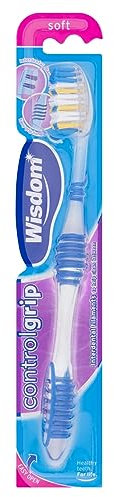 wisdom control grip toothbrush soft