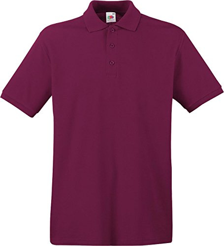 Fruit of The Loom Men's Raglan Sleeve Long Sleeve Polo Shirt