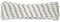 Corderie Italiane 006001690 Treccia mare corda multiuso giardino e fai da te, stabilizzato ai raggi U.V. resistente a intemperie e agenti atmosferici, 5 mm, 20 mt, colore bianco con spia blu