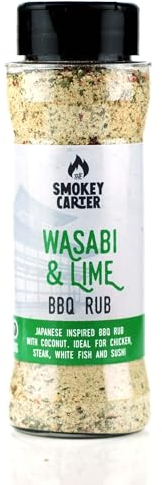Japanese Wasabi & Lime BBQ Rub Shaker | The Smokey Carter | Seasoning for barbecue, stir fries, roasting, steaks & more