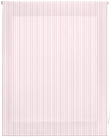 blindecor Streifen Rollo, Stoff, Pink, 110 x 180 cm