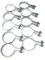 FENCESMART4U (10 Pack) Tension Bands mit Schrauben & Muttern für Kette Link Zaun, Tor, Pfosten 2-7/8