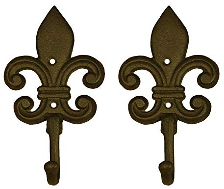 Sport Tent-2 Stück Garderobenhaken Retro Wandhaken Antik Gusseisen Kleiderhaken Huthaken Mantelhaken Wandmontage Türhaken Dekorhaken Mit 4 Arten (Speer)