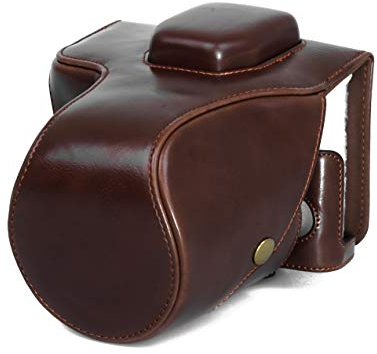 Batteriefach Kameratasche Etui kompatibel mit Fujifilm X-T2 kurz Tasche Coffee CC1716c