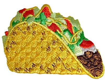 Aufnäher/Aufbügler/Aufbügler Taco Supreme Picknick/Tex-Mex/Mexikanisches Essen