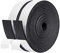 fowong 10m Moosgummi Selbstklebend 25mm(B) x 3mm(D) Dichtungsband Schaumstoff Klebeband Türdichtungen Gummidichtung für Kollision Siegel Schalldämmung Schwarz