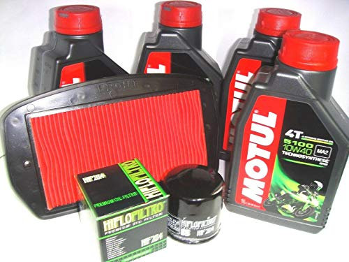 TAGLIANDO 4 litri 5100 10W40 FILTRO OLIO ARIA YAMAHA 600 FZ6 FAZER S2 2011