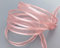 finemark 50 m x 10 mm - Ruban en mousseline de soie avec bord satiné - Vieux rose (53) - Ruban décoratif en mousseline de soie semi-transparent brillant sans fil organza